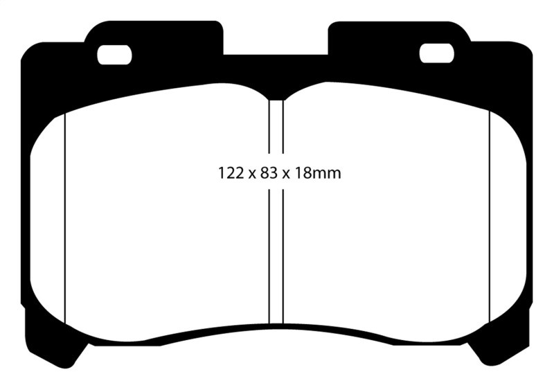 EBC DP31004C Redstuff Ceramic Front Brake Pads, Toyota Supra 3.0 Twin Turbo 1993-1998