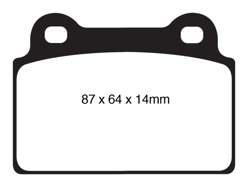 EBC DP51985NDX Bluestuff Rear Brake Pads, Mitsubishi Lancer Evo 10 2.0 Turbo (1 piece rotor) 2008-2016