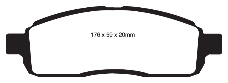 EBC UD1392 Ultimax2 Front Brake Pads, Ford F150 4.6 (2WD) 6 Lug 2009