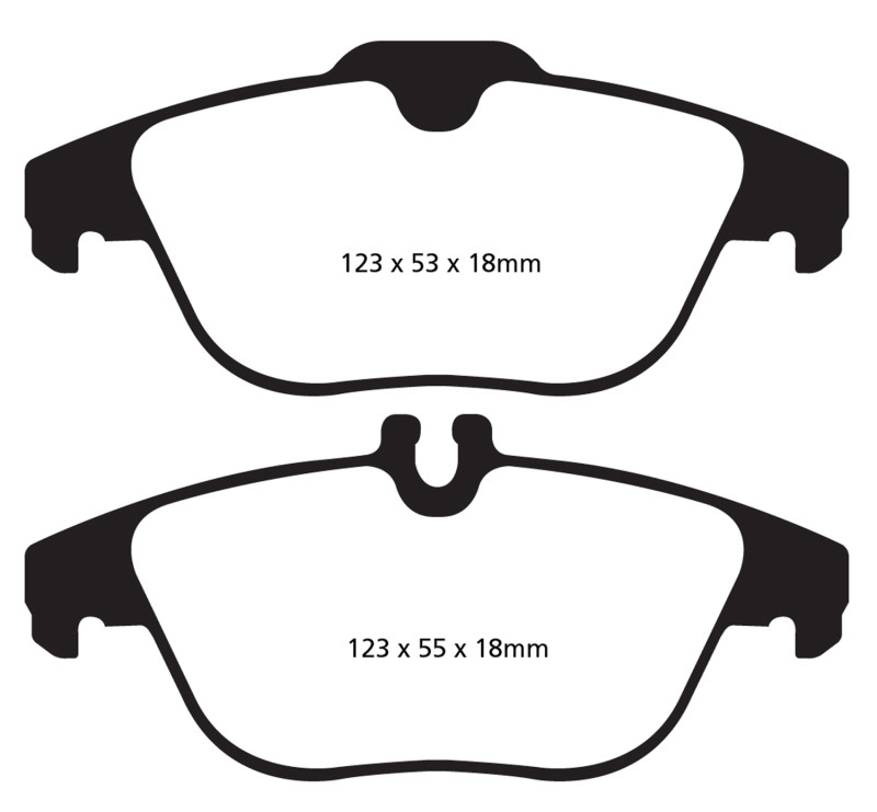 EBC DP32012C Redstuff Ceramic Rear Brake Pads, Mercedes-Benz GLK250 2.1 Twin TD 2013-2016