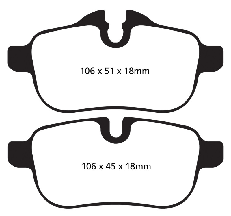 EBC 09+ BMW Z4 3.0 (E89) Greenstuff Rear Brake Pads