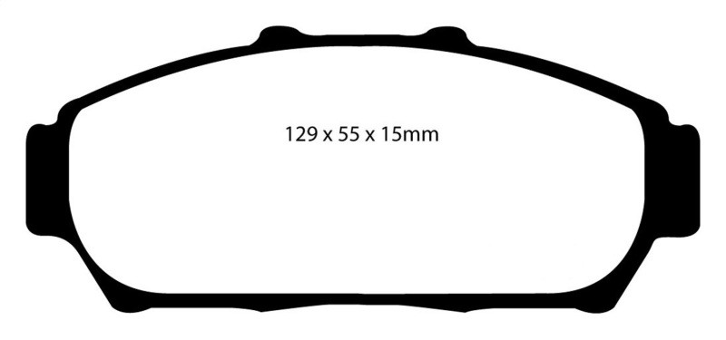 EBC DP41206R Yellowstuff Front Brake Pads, Acura Integra 1.8 1994-2001