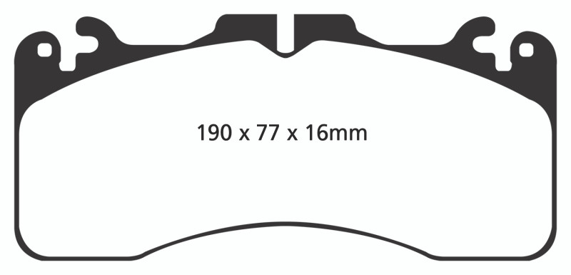 EBC DP21867 Greenstuff 2000 Front Brake Pads, Lexus LS460 4.6 Sport 2009+
