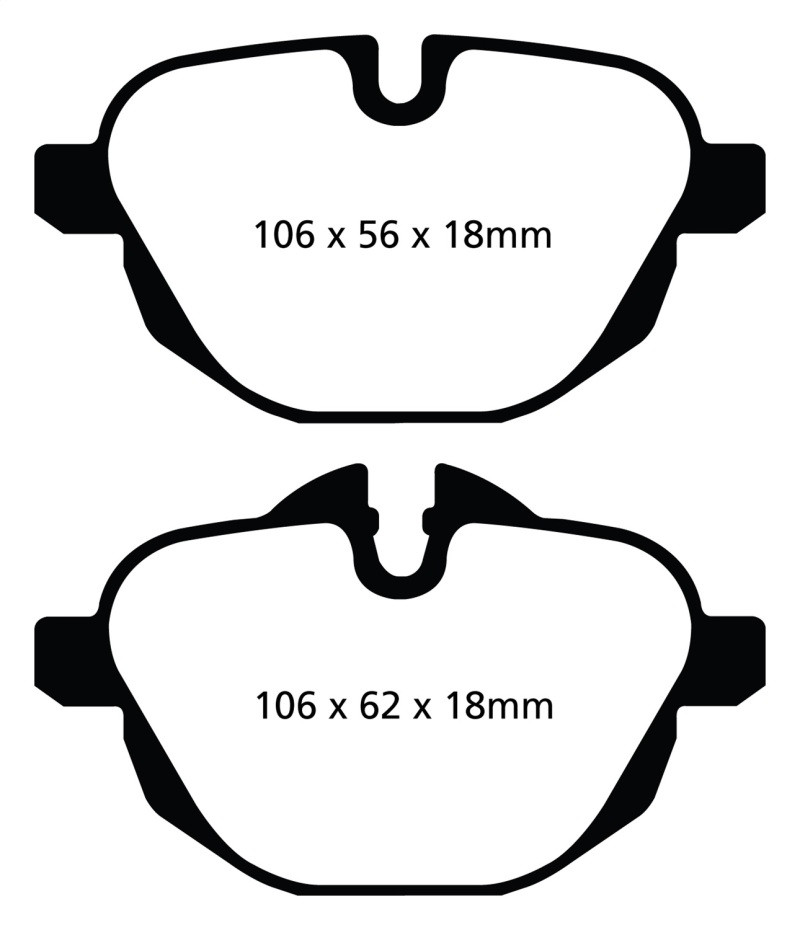 EBC DP42047R Yellowstuff Rear Brake Pads, BMW i8 1.5 Turbo/Electric 2014+