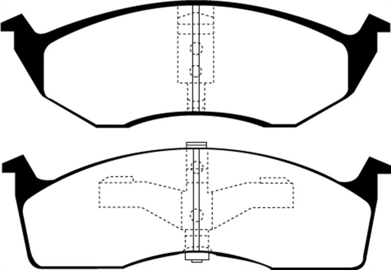 EBC DP21065 Greenstuff 2000 Front Brake Pads, Chrysler Concorde 3.3 1995-1997