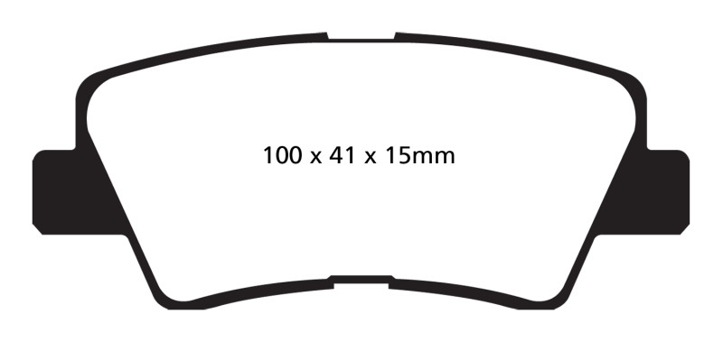 EBC DP22031 Greenstuff 2000 Rear Brake Pads, Hyundai Azera 3.3 2009-2011