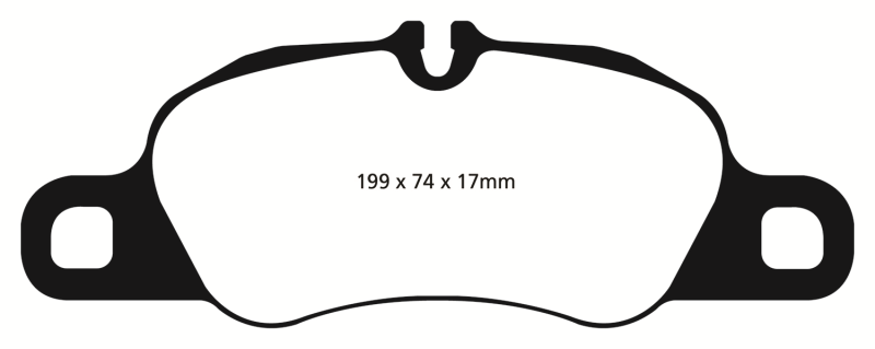 EBC DP42057R Yellowstuff Front Brake Pads, Porsche 911 (997) (Cast Iron Rotor only) 3.6 Carrera 2 2009-2012