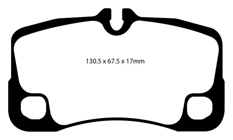 EBC DP41930R Yellowstuff Rear Brake Pads, Porsche 911 (997) (Cast Iron Rotor only) 3.6 Carrera 2 2009-2012