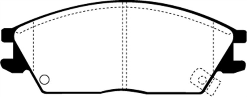 EBC DP2803 Greenstuff 2000 Front Brake Pads, Hyundai Accent 1995-1999