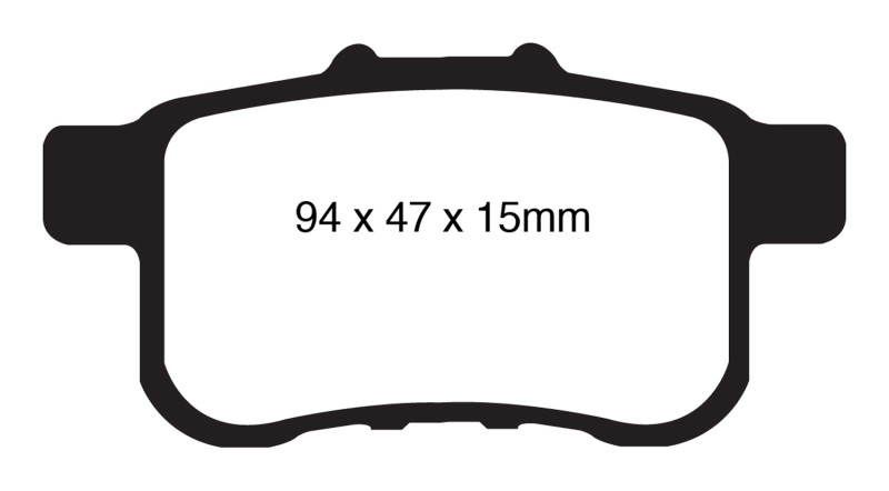 EBC DP41987R Yellowstuff Rear Brake Pads, Acura TSX 2.4 2009-2014