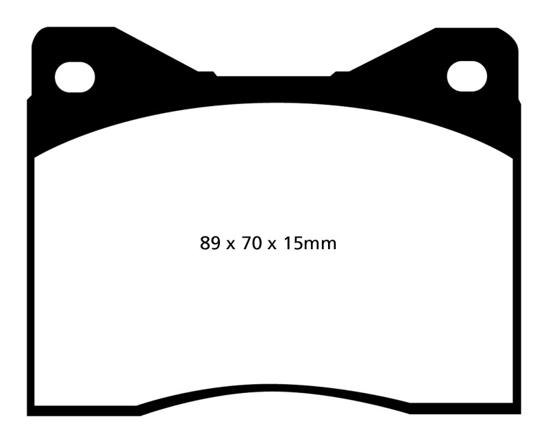 EBC DP2753/2 Greenstuff 2000 Front Brake Pads, Ac Ace 5.0 1996-2000