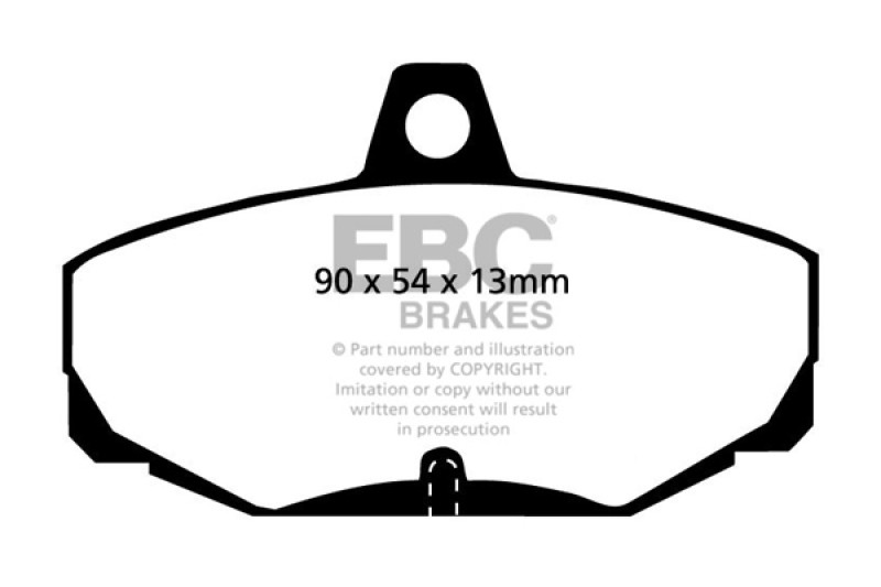 EBC DP4617R Yellowstuff Rear Brake Pads, Ac Ace 5.0 1996-2000