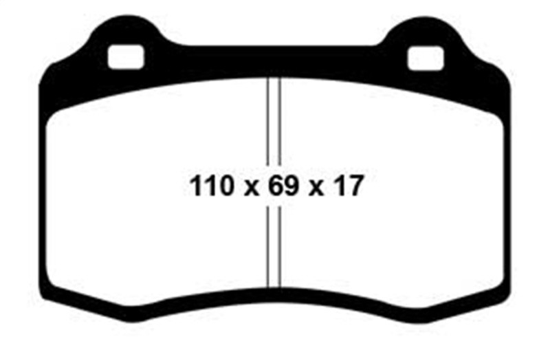 EBC DP31031C Redstuff Ceramic Front Brake Pads, Alfa Romeo GTV 3.0 (Brembo) 1996-2003