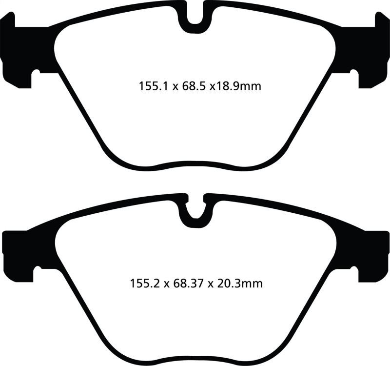 EBC DP22103 Greenstuff 2000 Front Brake Pads, BMW 535i 3.0 Turbo (F10) 2010+