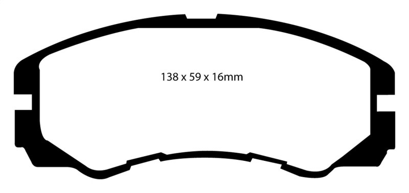 EBC DP6973 Greenstuff 6000 Elite Front Brake Pads, Acura SLX 3.2 1996-1998