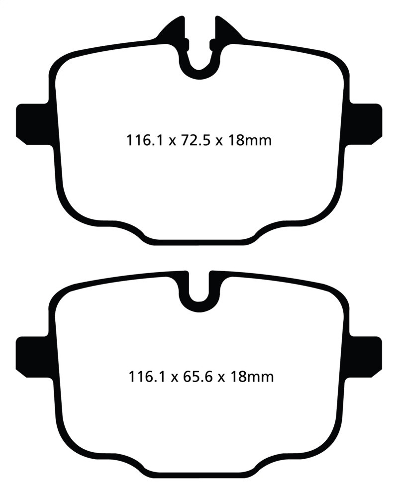EBC DP22089 Greenstuff 2000 Rear Brake Pads, BMW 535i 3.0 Turbo (F10) 2010+