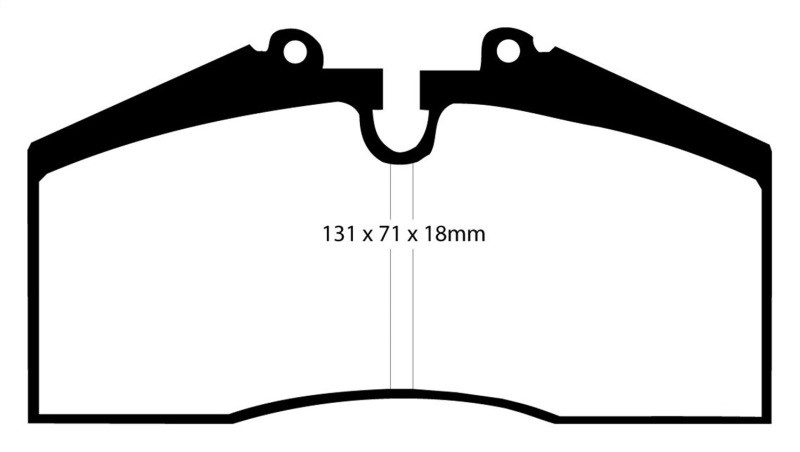 EBC DP3767C Redstuff Ceramic Rear Brake Pads, Porsche 911 (993) 3.6 Carrera 4S 1996-1998