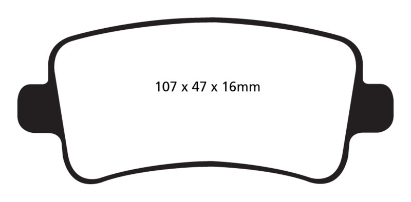 EBC DP42016R Yellowstuff Rear Brake Pads, Buick Allure (Canada) 3.0 2010+