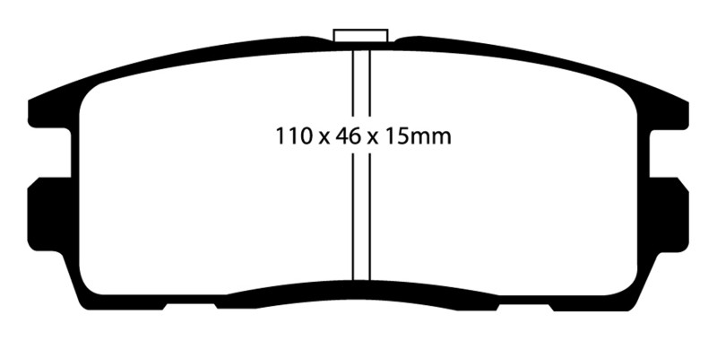 EBC DP41797R Yellowstuff Rear Brake Pads, Chevrolet Equinox 2.4 2010+