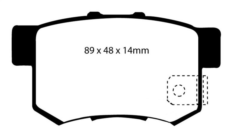 EBC DP41193R Yellowstuff Rear Brake Pads, Acura CL 2.2 1997