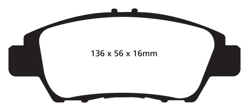 EBC DP22041 Greenstuff 2000 Front Brake Pads, Honda CR-Z 1.5 Hybrid 2010+