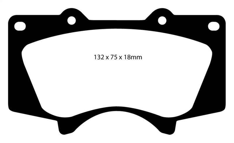 EBC DP61657 Greenstuff 6000 Elite Front Brake Pads, Lexus GX460 4.6 2010+
