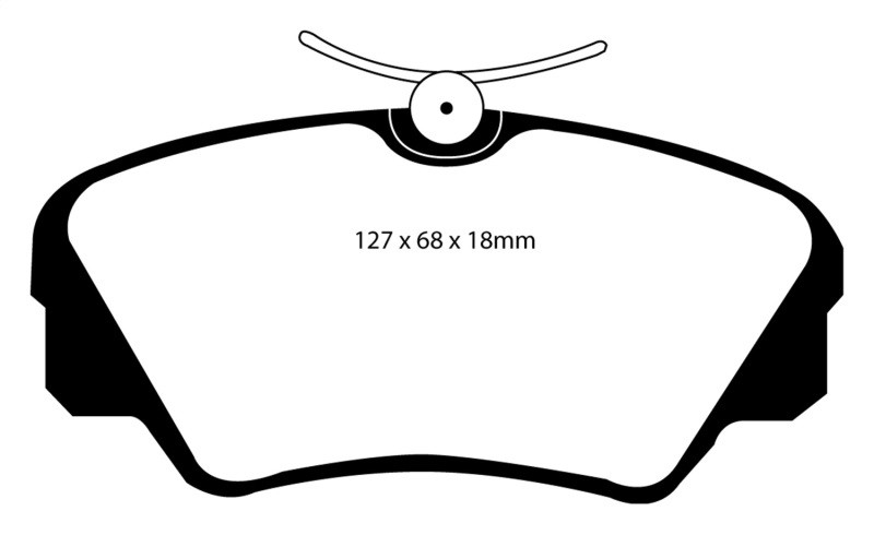 EBC DP3937C Redstuff Ceramic Front Brake Pads, Cadillac Catera 3.0 1997-2001