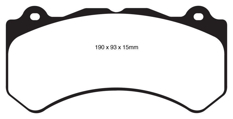 EBC DP41853R Yellowstuff Front Brake Pads, Cadillac ATS-V 3.6 Twin Turbo 2016+