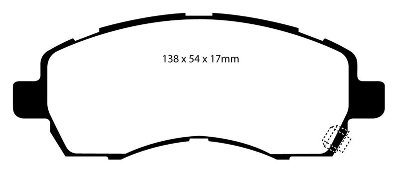 EBC DP31138C Redstuff Ceramic Front Brake Pads, Subaru Impreza 1.8 1997-1998