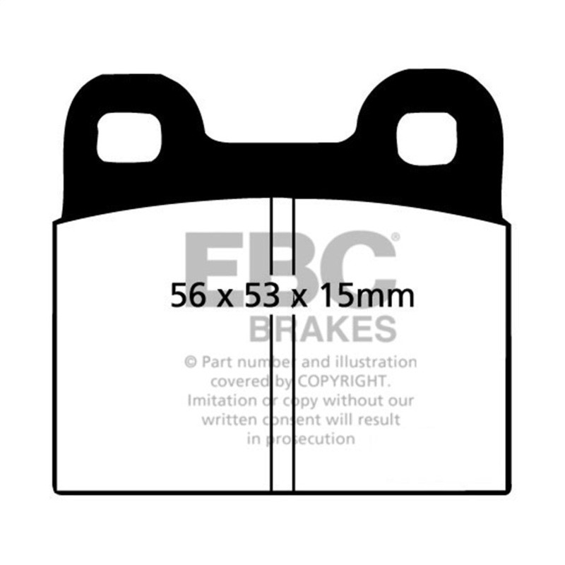 EBC DP5105NDX Bluestuff Rear Brake Pads, Porsche 911 2.0 (M Caliper) (Solid front rotor) 1964-1969