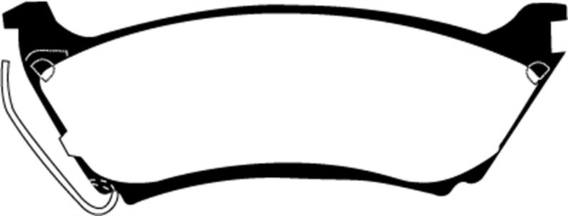 EBC DP61233 Greenstuff 6000 Elite Rear Brake Pads, Mercedes-Benz M-Class (ML) ML320 3.2 1998