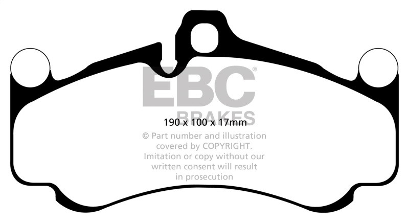EBC DP32094C Redstuff Ceramic Front Brake Pads, Porsche 911 (997) (Cast Iron Rotor only) 3.8 GT3 2010-2012