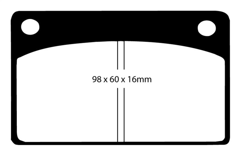 EBC DP3143C Redstuff Ceramic Front Brake Pads, Volvo 140 1.8 1966-1968