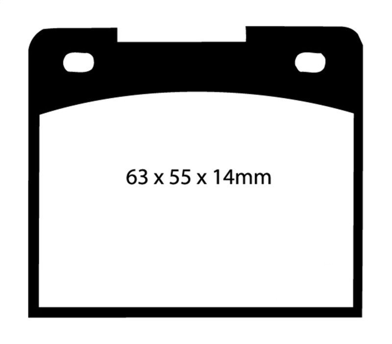 EBC DP3114C Redstuff Ceramic Rear Brake Pads, Volvo 140 1.8 1966-1968