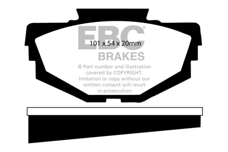 EBC DP2155 Greenstuff 2000 Front Brake Pads, Austin America 1.3 1968-1971