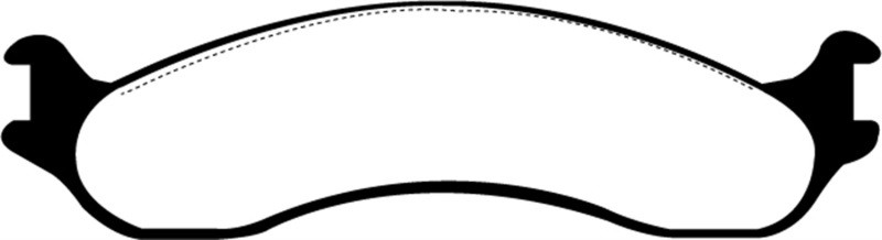 EBC DP41266R Yellowstuff Front Brake Pads, Dodge B250 B2500 Cargo 2500 Van 3/4 Ton 1998-2003