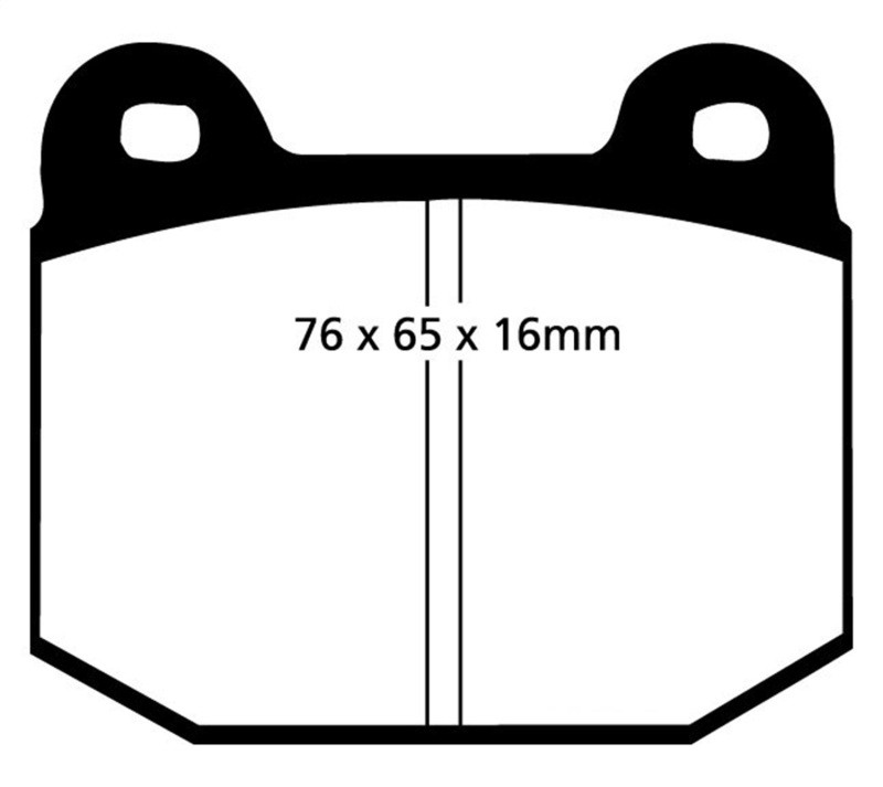 EBC DP4197R Yellowstuff Front Brake Pads, BMW 320 2.0 (E21) 1977-1983