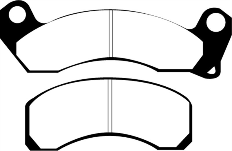 EBC DP21163 Greenstuff 2000 Front Brake Pads, Ford Crown Victoria 1979-1981