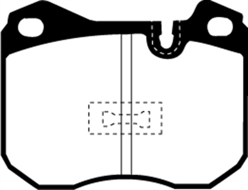 EBC DP2345 Greenstuff 2000 Front Brake Pads, Porsche 924 2.0 Turbo 1979-1988