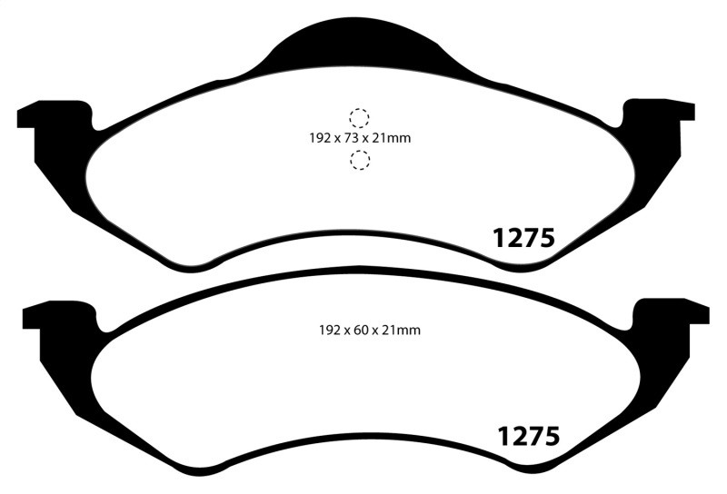 EBC DP41275R Yellowstuff Front Brake Pads, Dodge Dakota 2WD 2.5 1999