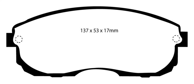 EBC DP3775C Redstuff Ceramic Front Brake Pads, Infiniti G20 2.0 1999-2001