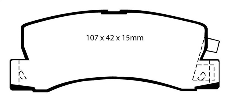 EBC DP6628 Greenstuff 6000 Elite Rear Brake Pads, Lexus RX300 3.0 2WD 1999-2001
