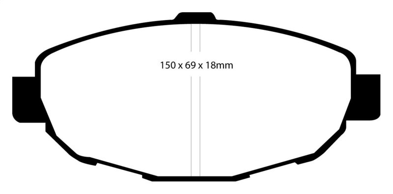 EBC DP41007R Yellowstuff Front Brake Pads, Lexus SC300 3.0 1999-2001