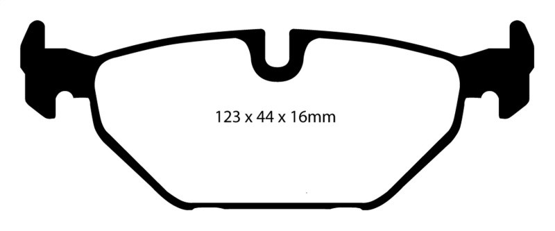 EBC DP31405C Redstuff Ceramic Rear Brake Pads, Saab 9-5 2.3 Turbo (Aero) 1999-2001