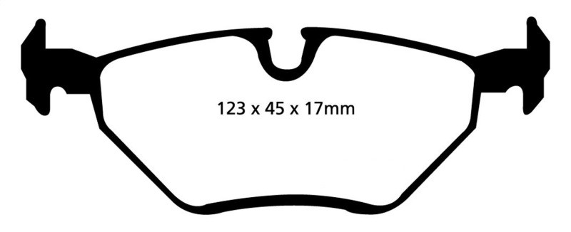 EBC DP31289C Redstuff Ceramic Rear Brake Pads, BMW Z3 2.5 1999-2002