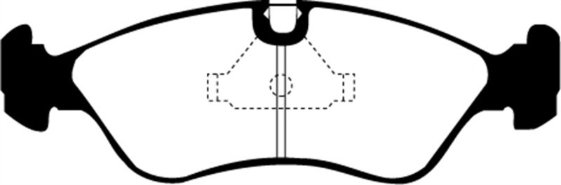 EBC DP2760 Greenstuff 2000 Front Brake Pads, Daewoo Lanos 1.6 Chassis -447433 1999-2002