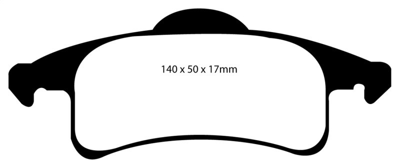 EBC DP61606 Greenstuff 6000 Elite Rear Brake Pads, Jeep Grand Cherokee 4.0 (ATE) 1999-2002