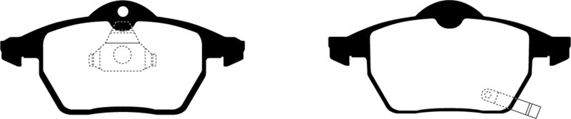 EBC DP21443 Greenstuff 2000 Front Brake Pads, Saab 9-3 2.0 Turbo 1999-2002