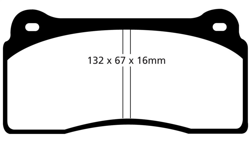 EBC DP31110C Redstuff Ceramic Front Brake Pads, Aston Martin DB7 5.9 1999-2003