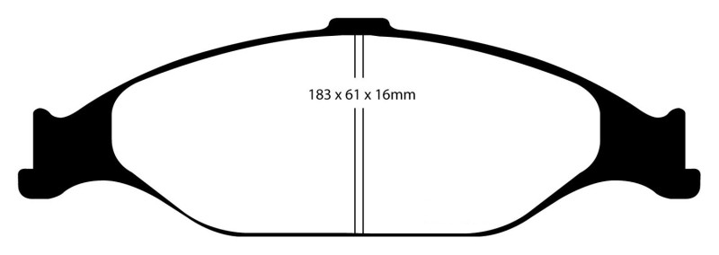 EBC DP51242NDX Bluestuff Front Brake Pads, Ford Mustang 3.8 1999-2004
